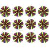 Beistle 12 Piece Fall Tissue Paper Fan Decorations For Thanksgiving And Autumn Celebrations(Green/Red/Blue/Canary)
