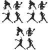 Beistle 12 Piece Fastpitch Softball Silhouette Cut Outs Sports Theme Birthday Party Decorations Supplies(Softball Silhouettes (12-Pack))
