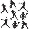 Beistle 12 Piece Fastpitch Softball Silhouette Cut Outs Sports Theme Birthday Party Decorations Supplies(Softball Silhouettes (8-Pack))