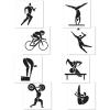 Beistle 12 Piece Fastpitch Softball Silhouette Cut Outs Sports Theme Birthday Party Decorations Supplies(Summer Sports Cutouts)