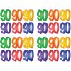 Beistle 12 Piece Gold Cardstock Paper Happy 50th Birthday Party Decorations Cut Outs for Home and Office(“90” Foil Silhouettes)