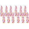 Beistle 12 Piece Silk ‘N Petals Parti-Color Leis, 36″, Multicolor