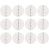 Beistle 12 Piece White Tissue Honeycomb Balls for Wedding Decorations Bridal Shower Birthday Party Anniversary Hanging Décor