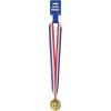 Beistle 12-Pack Gold Medal with Ribbon, 30-Inch
