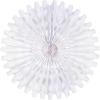 Beistle 12-Piece Tissue Fans, 25-Inch,White