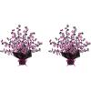 Beistle 16″ Gleam ‘N Burst Centerpieces 2 Piece, 15″, Black/Pink