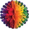 Beistle 1-Pack Tissue Flutter Ball, 14-Inch, Rainbow