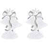 Beistle 2 Piece Honeycomb Tissue Bell Centerpieces For Wedding Decorations, Bridal Shower Décor, Anniversary Party Supplies