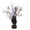 Beistle 2 Piece Musical Notes Table Centerpieces, Black Metallic Plastic Music Theme Party Supplies, Band and Orchestra Concert Decorations, 11″(Black/Cerise/Turquoise)