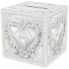 Beistle 2 Piece White Card Box Holders for Weddings, Baby Shower, Birthday and Graduation Celebrations(American)