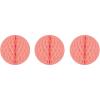 Beistle 24 Piece Honeycomb Tissue Paper Balls Hanging Birthday Party, Baby, Graduation Celebrations, Bridal Shower Decorations, 12″, Golden Yellow(Blush Pink)