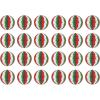 Beistle 24 Piece Honeycomb Tissue Paper Balls Hanging Birthday Party, Baby, Graduation Celebrations, Bridal Shower Decorations, 12″, Golden Yellow(Red/White/Green)