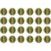 Beistle 24 Piece Red, White and Green Tissue Balls for Christmas, Mexican, Italian Decorations, 12″(Golden Yellow/Green/Purple)