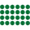 Beistle 24 Piece Red, White and Green Tissue Balls for Christmas, Mexican, Italian Decorations, 12″(Green)