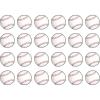 Beistle 24-Piece Paper Baseball Cut Outs in White/Red/Black, Sports Party Decorations for Game Day Celebrations, Birthdays and Classroom Decor, 13.5″(Baseball Cutouts – 24 pack)