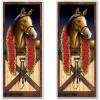 Beistle 2-Pack Horse Racing Door Covers, Hanging Decorations for Equestrian Events & Derby Day Parties, All-Weather Animal Birthday Decor, 6′ x 30″(Horse)