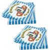 Beistle 32 Piece 2-Ply Paper Oktoberfest Lunch Napkins, German Theme Party Supplies