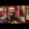 Beistle 38 Piece Carpet Prom Decorations Hollywood Theme School Dance Décor, ASSTD SIZES, Black/Red/Gold