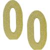 Beistle 3-D Number 60 Centerpiece, 8″ x 8″ x 1″- Gold Glittered Foam 60th Birthday Party Decoration, Milestone & Anniversary(Number 0)