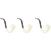 Beistle 3Piece Sherlock Pipes, 5, Black/White