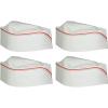 Beistle 4 Piece Retro Diner Paper Soda Jerk Hats 50’s Theme Rock and Roll Party Supplies 1950’s Costume Accessory