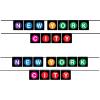 Beistle 53650 Hanging Banners 2 Piece New York City Party Decorations, 5″ x 6′, Black/Purple/Blue/Yellow/Green/Pink/Red