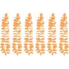 Beistle 6 Piece 40″ Polyester Orange Floral Hawaiian Leis, Tropical Flower Luau Party Accessories And Favors, Celebrating With You Since 1900