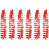Beistle 6 Piece 40″ Red Floral Hawaiian Leis For Luau Party Supplies And Tropical Favors