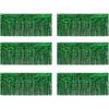 Beistle 6 Piece Red Metallic Plastic Fringe Drapes Banners For Parade Floats Tinsel Curtains Photo Booth Prop Backdrops Birthday Party Supplies Christmas Decorations, 15″ x 10′(Green)