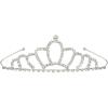 Beistle 60073 Royal Rhinestone Tiara, One Size Fits Most (Silver)