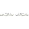 Beistle 60074 Royal Rhinestone Tiaras 2 Piece, OSFM, Silver