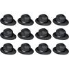 Beistle 60743 12-Piece BK Vel-Felt Fedora