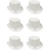 Beistle 60839-W 6-Pack Satin Sleek Top Hat, White