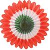 Beistle 6-Inch 6-Pack Tissue Fans, Mini, green (54137-G)(Red/White/Green)