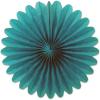 Beistle 6-Inch 6-Pack Tissue Fans, Mini, green (54137-G)(Turquoise)