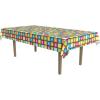 Beistle 70s Disco Party Plastic Tablecloth, Groovy Multicolor Dance Floor Print Tablecover for Retro Theme Parties, Vintage Boogie Nights, Birthdays, and Funky Table Settings, 54″ x 108″(70’s – 1 Pack)