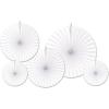 Beistle Accordion White Paper Fans