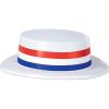 Beistle Adult Patriotic Skimmer Hat Costume Accessory | Molded Plastic Headwear