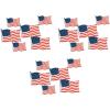 Beistle American Flag Cutouts in 2 sizes, 18 Pack – Patriotic Decorations for Wall Backdrop, 4th of July, Memorial Day & Classroom Party Supplies, Stars & Stripes Pride Themed Summer USA Holiday Decor(American Flag Cutouts – B)