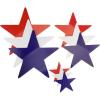 Beistle American Flag Cutouts in 2 sizes, 18 Pack – Patriotic Decorations for Wall Backdrop, 4th of July, Memorial Day & Classroom Party Supplies, Stars & Stripes Pride Themed Summer USA Holiday Decor(Star Cutouts)