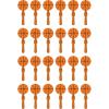 Beistle Basketball Clappers 12 Piece, Orange/Black(1 Count (Pack of 1))