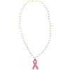 Beistle Beads with Pink Ribbon Medallion, 40-Inch