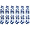 Beistle Blue Hawaiian Leis – 6-Pack Elastic Flower Garlands with Polyester Petals, Lightweight Tropical Necklaces for Luau Parties, Summer Pool Celebrations, and Beach-Themed Events, 40”