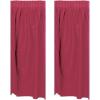 Beistle Burgundy Plastic Table Skirting(Burgundy – 2 Pack)