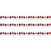 Beistle Casino Card Suit Party Tape, 3″ x 20′ -1 Pc, One Size, Red/Black/White(3 piece)