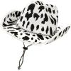 Beistle Cow Print Cowboy Hats – Adjustable Chin Strap, Halloween Costume Dress Up, Wild West Themed Parties, Animal Print Hat(Cow Print Cowboy – 1 Piece)