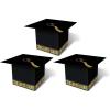 Beistle Grad Cap Favor Boxes, 31/4 by 31/4-Inch, Blue(Black)