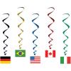 Beistle International Flag Whirls 10 Piece, Multicolored(International Flag Whirls (5-Pack))