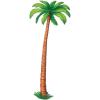 Beistle Jointed Palm Tree Photo Prop Backdrop, 6′ Tall- Tropical Hawaiian Beach Party Wall Decorations, Luau Cut Out Decor(2)