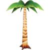Beistle Large 7′ 3″ x 6′ Cardboard Hawaiian Party 3-D Palm Tree Photo Prop, Luau Theme Tropical Photography Background